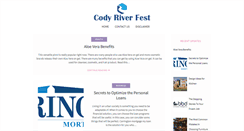 Desktop Screenshot of codyriverfest.com