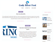 Tablet Screenshot of codyriverfest.com